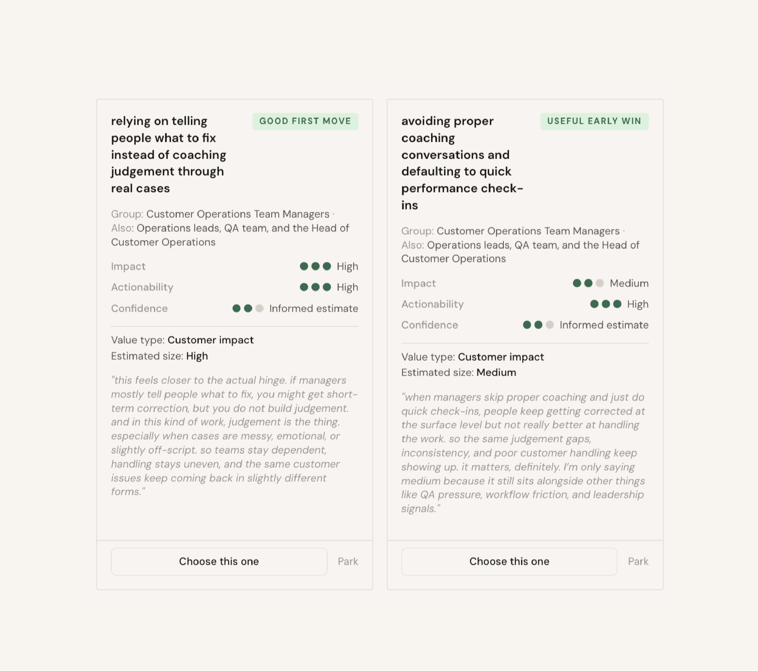 BehaviourKit — scored candidate behaviours