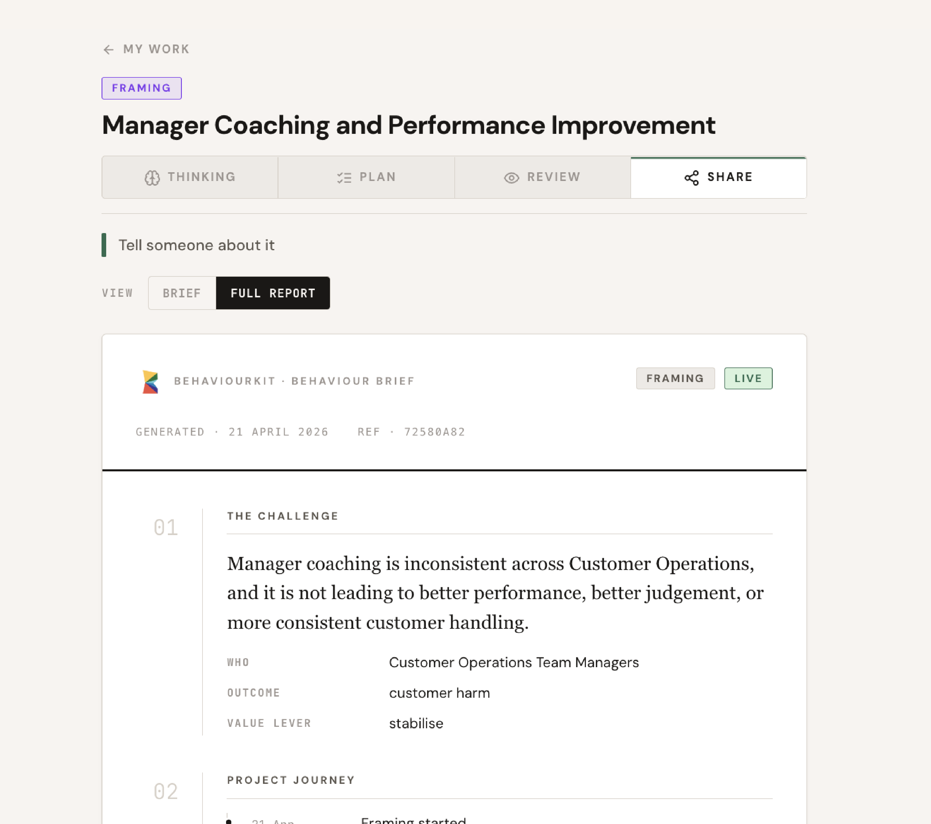 BehaviourKit — Share view