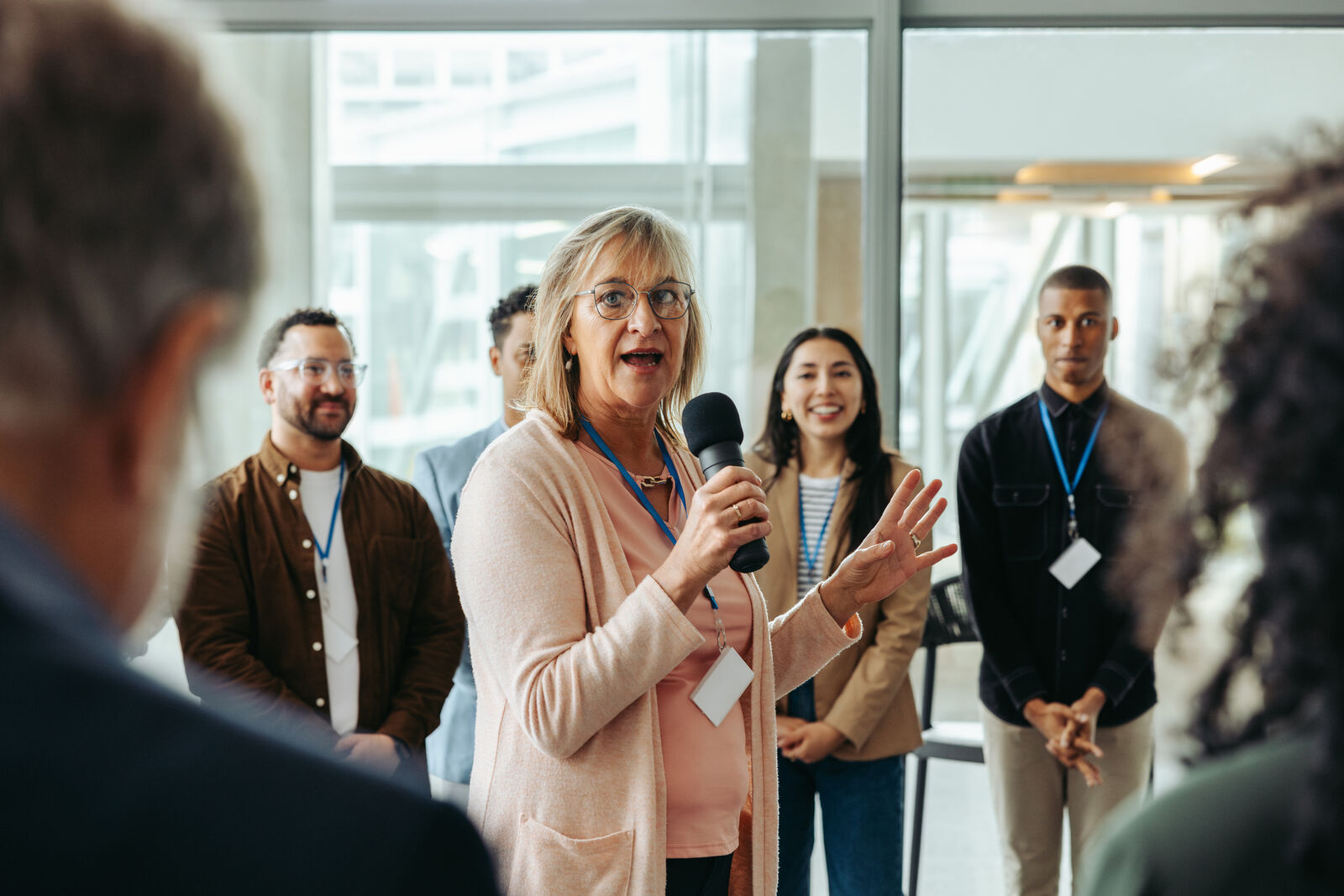 Lauren A. Kelly leading a behavioural design session at the World Economic Forum